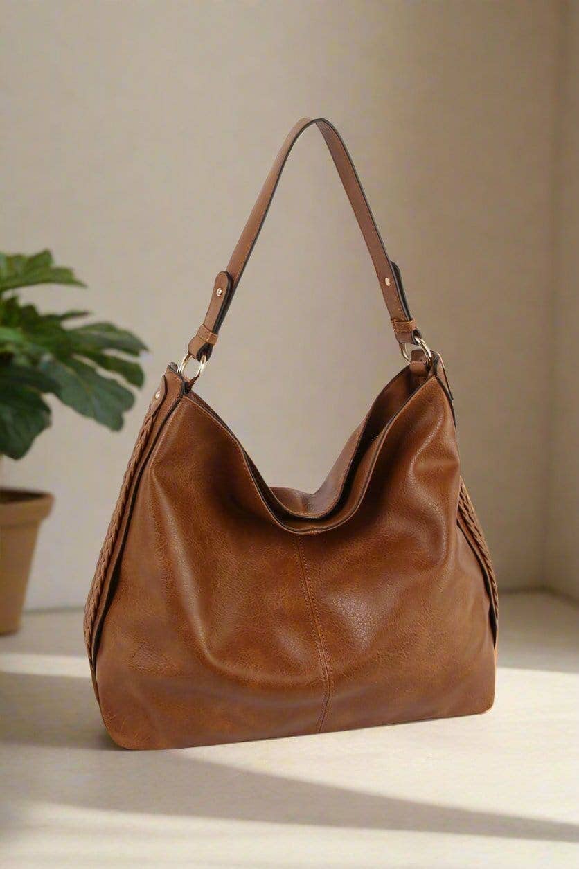 MiMi Wholesale - LH113Z Braided Side Detail Hobo Bag