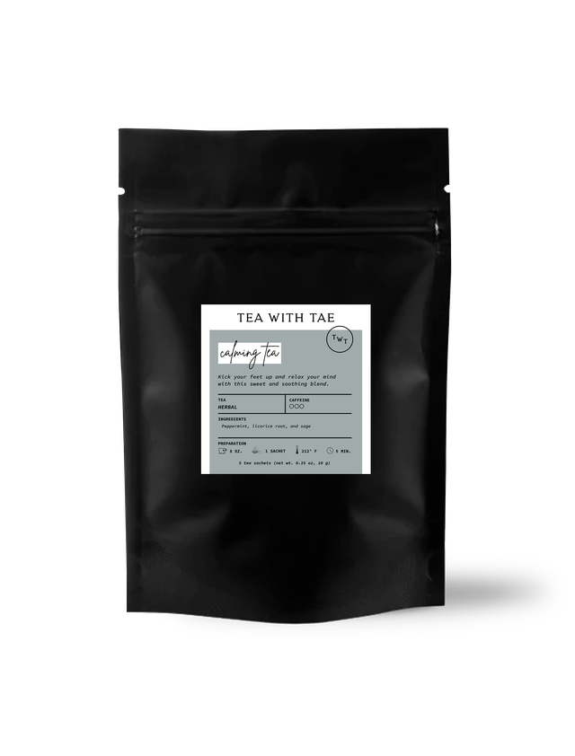 Tea with Tae - Calming Herbal Tea Small Gift Pouch (5 tea bags)