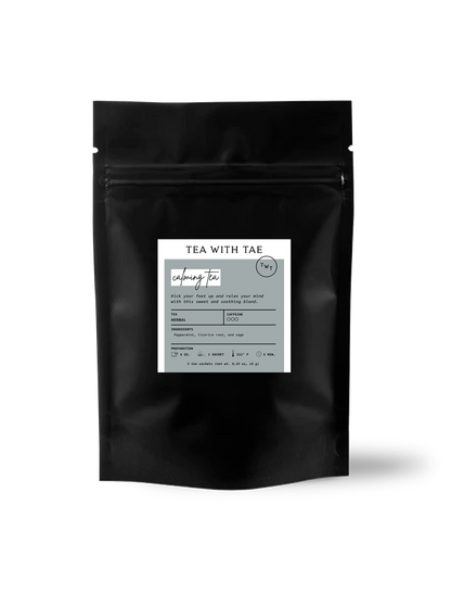 Tea with Tae - Calming Herbal Tea Small Gift Pouch (5 tea bags)