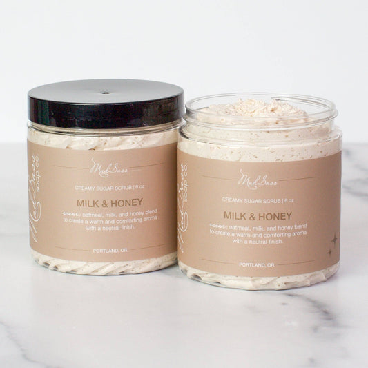 Mad Sass Soap Co - Milk & Honey - Creamy Sugar Scrub