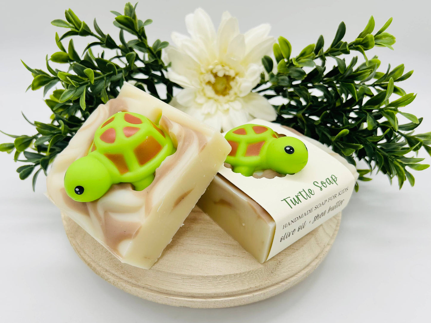 SARATOGA NATURAL BODY CARE LLC - Turtle Handmade Soap Bar for Kids VEGAN COLD PROCESS