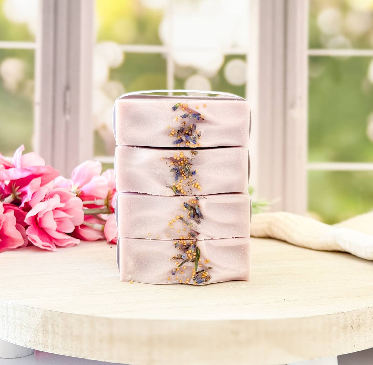 Spirit Glow Home & Body Essentials - Lavender and Sage - Handcrafted Artisan Soap Bar