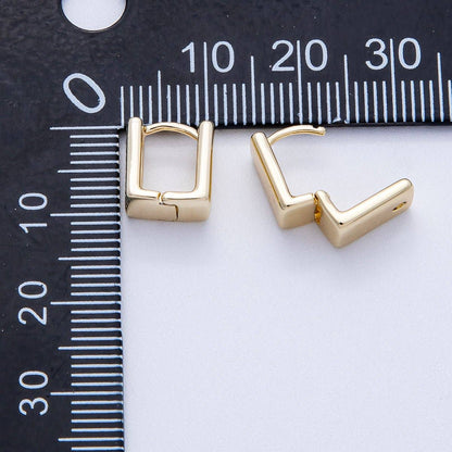 Aim Eternal - 14K Gold Filled 10mm Minimalist Rectangle Cartilage Huggie | EARRINGS-00250