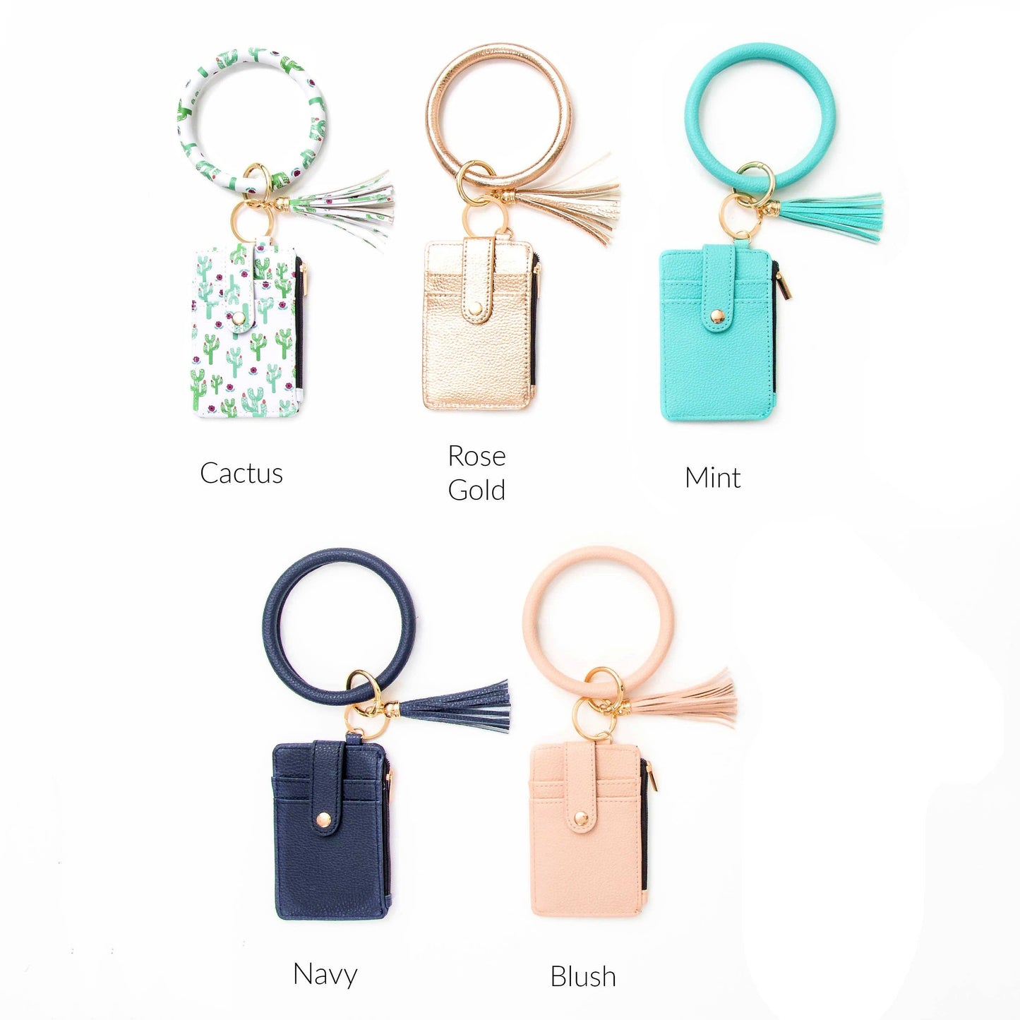 Aili's Corner - Key Ring ID Wallet Zip Bracelet