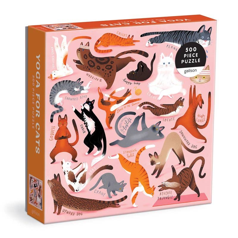 Chronicle Books - Yoga for Cats: 500 Piece Puzzle