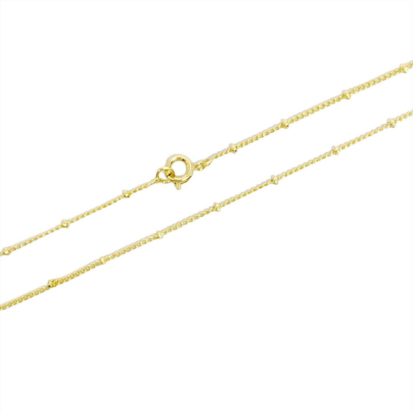 GoldFi - 18k Gold Filled 1mm Satellite Chain Available in 16", 18", 2