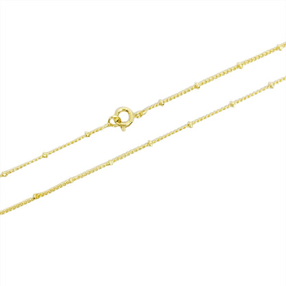 GoldFi - 18k Gold Filled 1mm Satellite Chain Available in 16", 18", 2