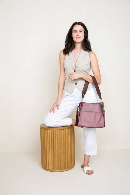 Jen & Co. - M1867 Lyla 2-in-1 Bucket Bag w/ Guitar Strap