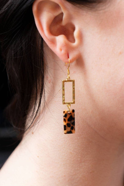 Spiffy & Splendid - Raya Earrings - Cheetah // Leopard, Jewelry, Gifts