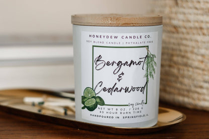 HC101 Honeydew Candle Co. - Bergamot Cedarwood Candle
