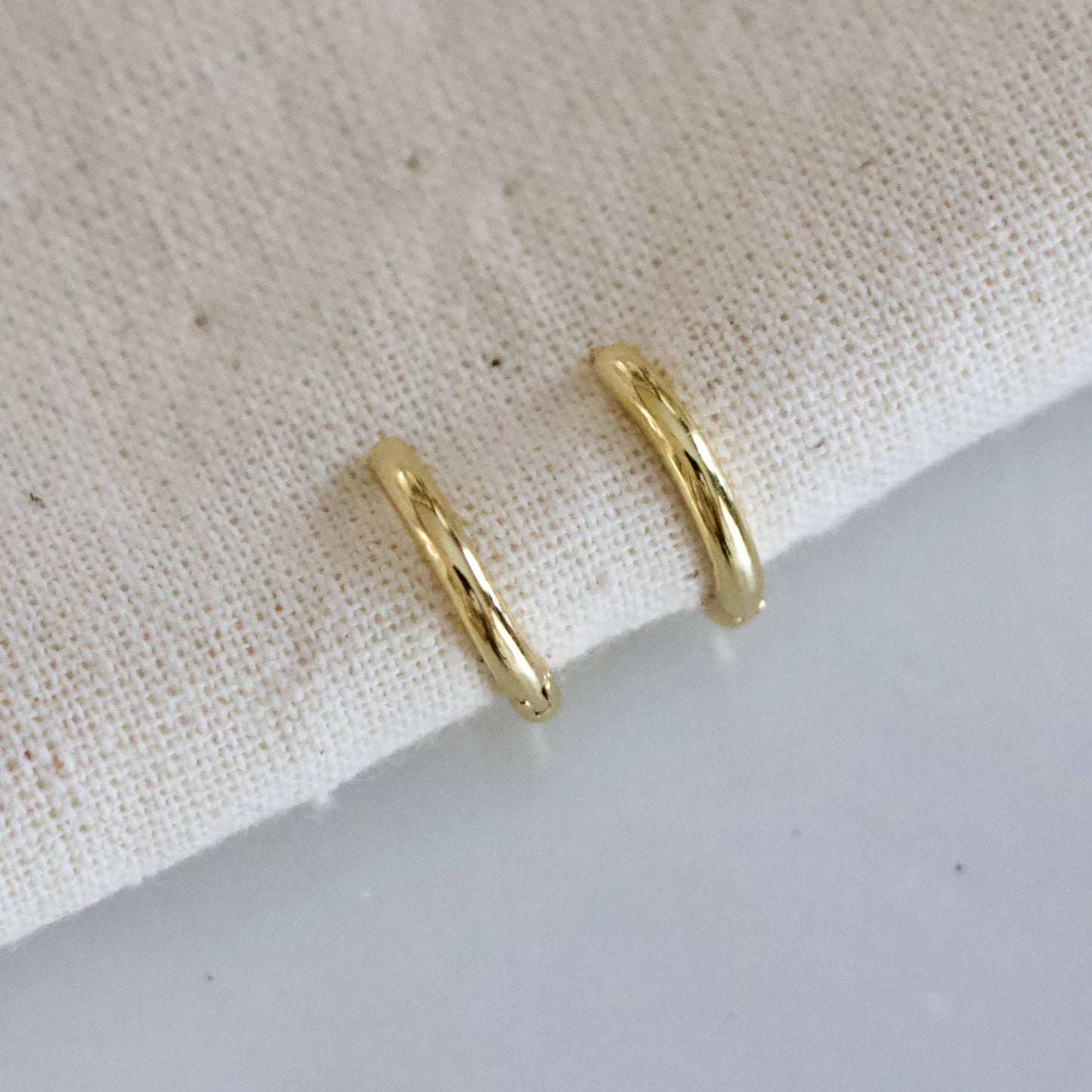 Mesa Blue - Hoop Earrings - 14mm, Hypoallergenic, Sterling Silver