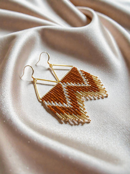 Mountain Sun Creations - Millie - Triangle Fringe Earrings