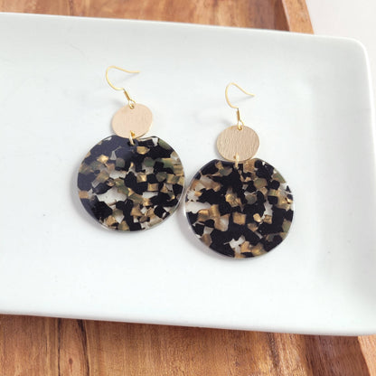 Spiffy & Splendid - Zoey Earrings - Black & Bronze // Jewelry, Gifts