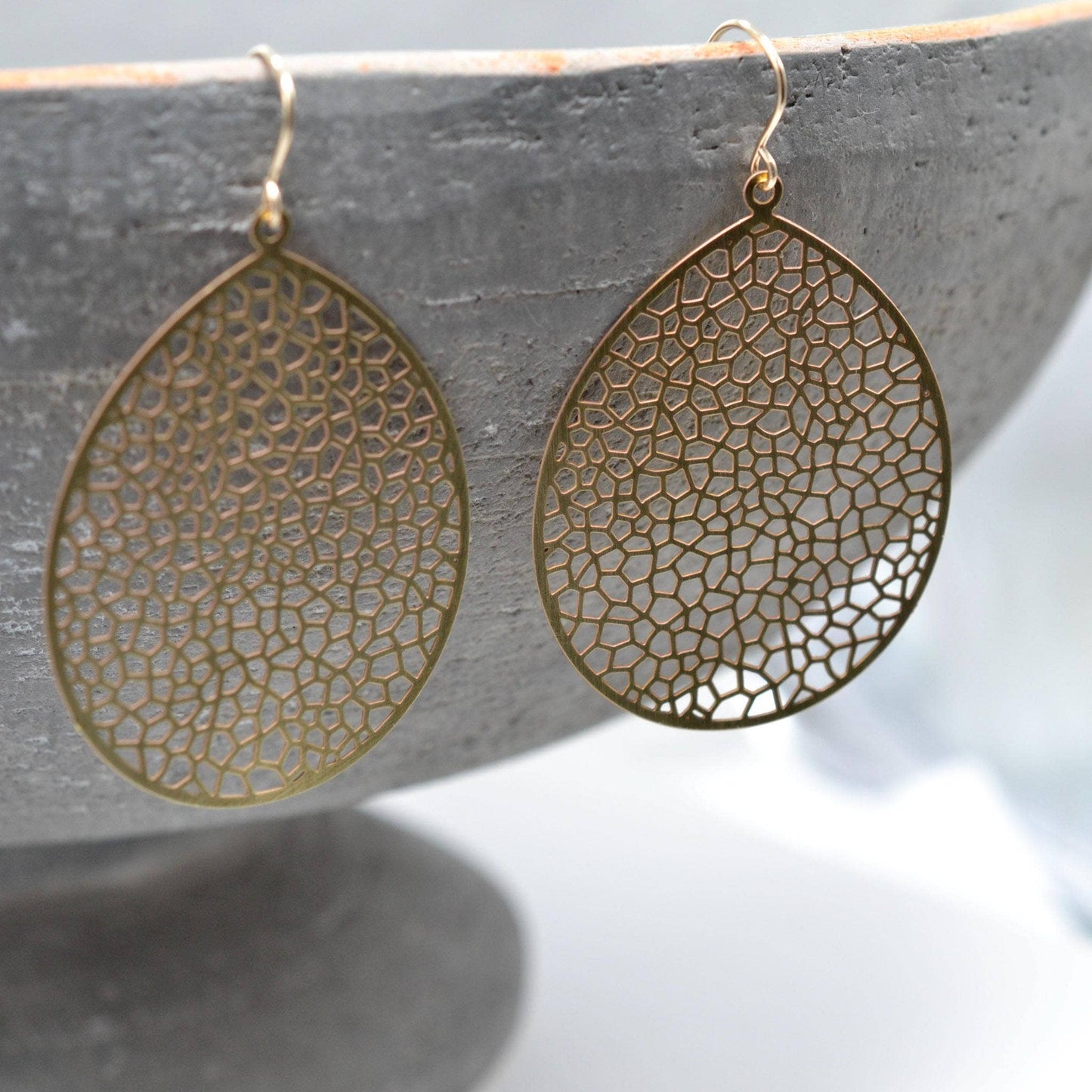 Solid Brass Earrings