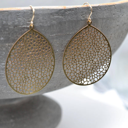 Solid Brass Earrings