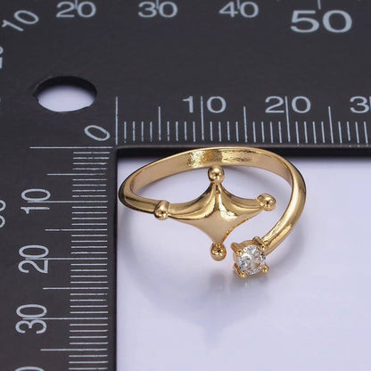 Aim Eternal - 14K Gold Filled Celestial Star Dotted CZ Wrap Ring | O1260