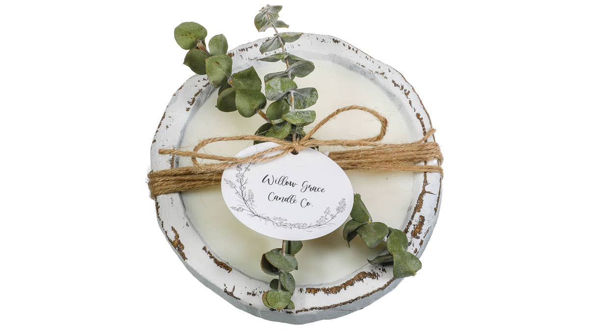 WGC104 Willow Grace Candle Co - Mini Round Dough Candle