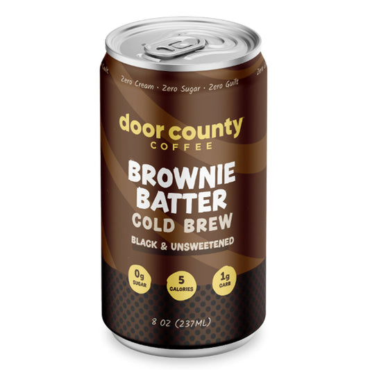 Door County Coffee - Brownie Batter - Flavored Canned Cold Brew