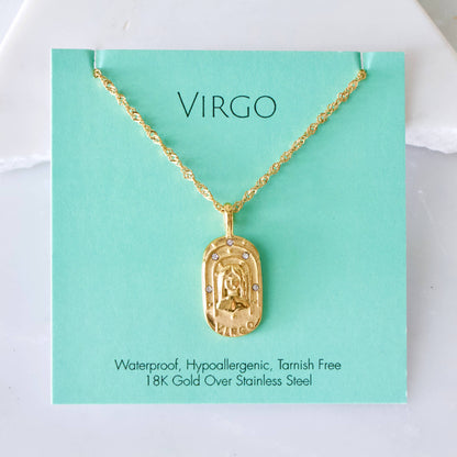Mesa Blue - Zodiac Sign Necklaces - Waterproof