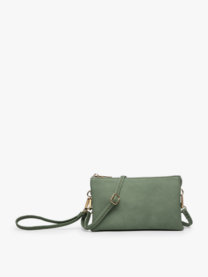 Jen & Co. - Riley Monogrammable 3 Compartment Crossbody/Wristlet | M013