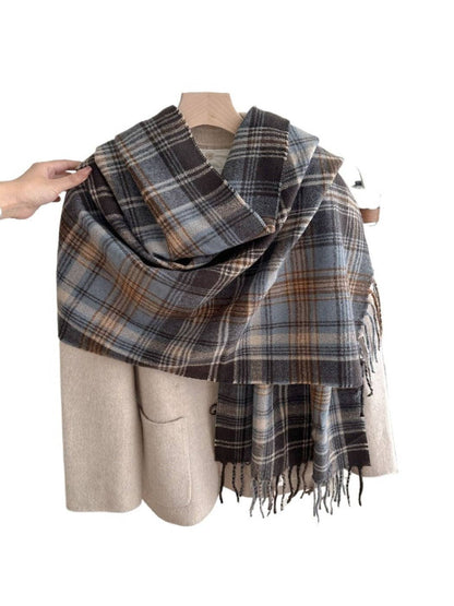 Funkyrel® Atzbranding Limited - Scarvii - Plaid Winter Scarf Shawl for Women