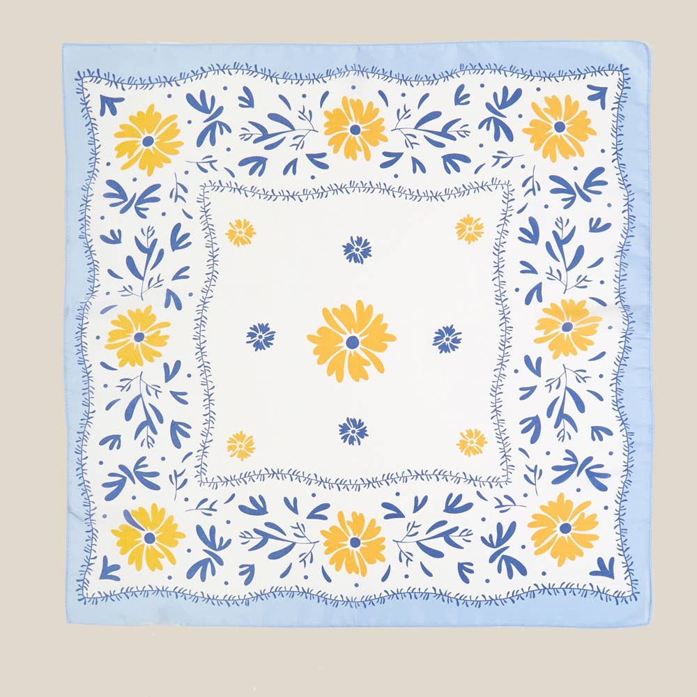 Anarchy Street - Flower Pattern Bandana Scarf