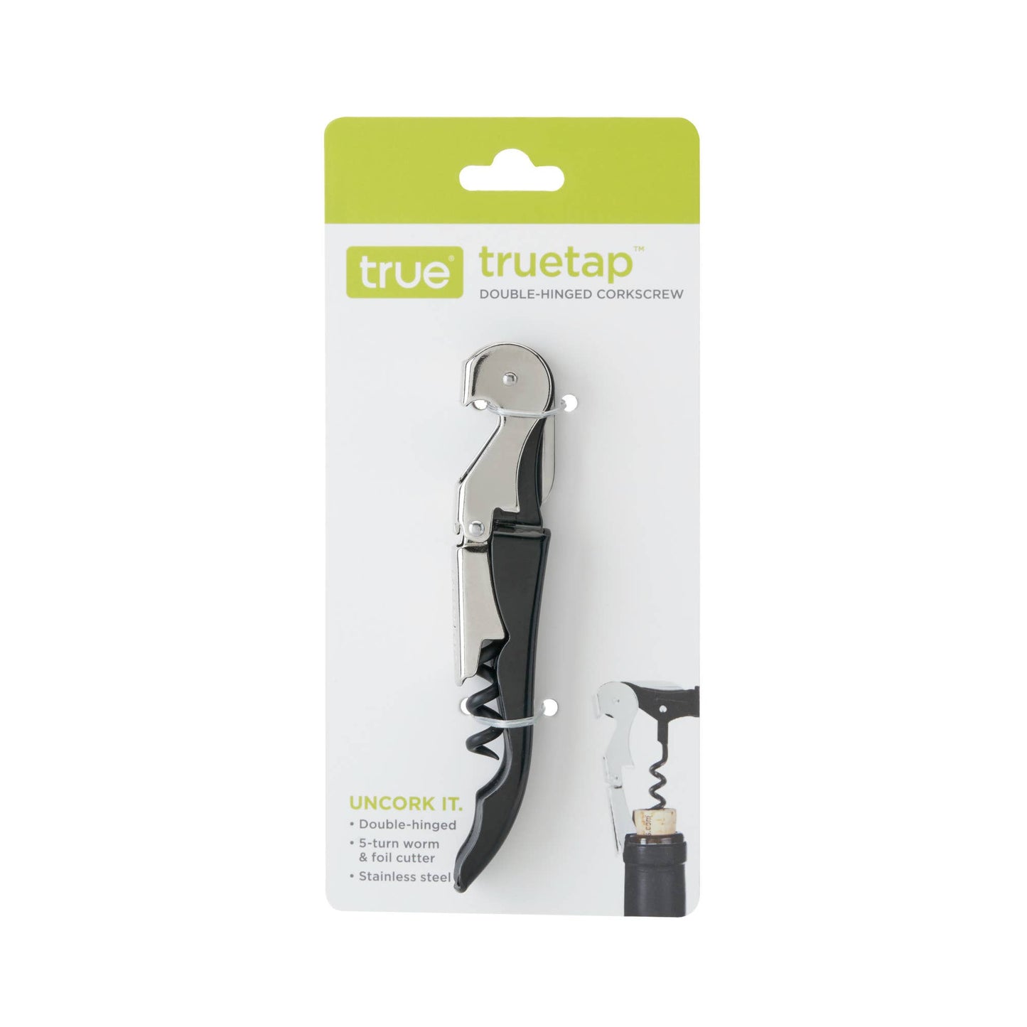 TRUE - Truetap Double-Hinged Corkscrew - ASST COLORS