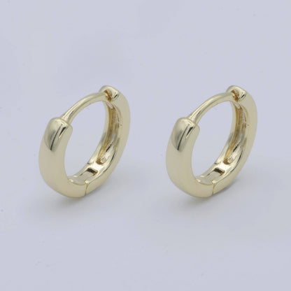 Aim Eternal - 14K Gold Filled 13mm Huggie Hoop Earrings | AB-1164