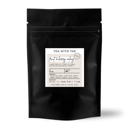 Tea with Tae - Fruit & Berry Oolong Tea Small Gift Pouch (5 tea bags)