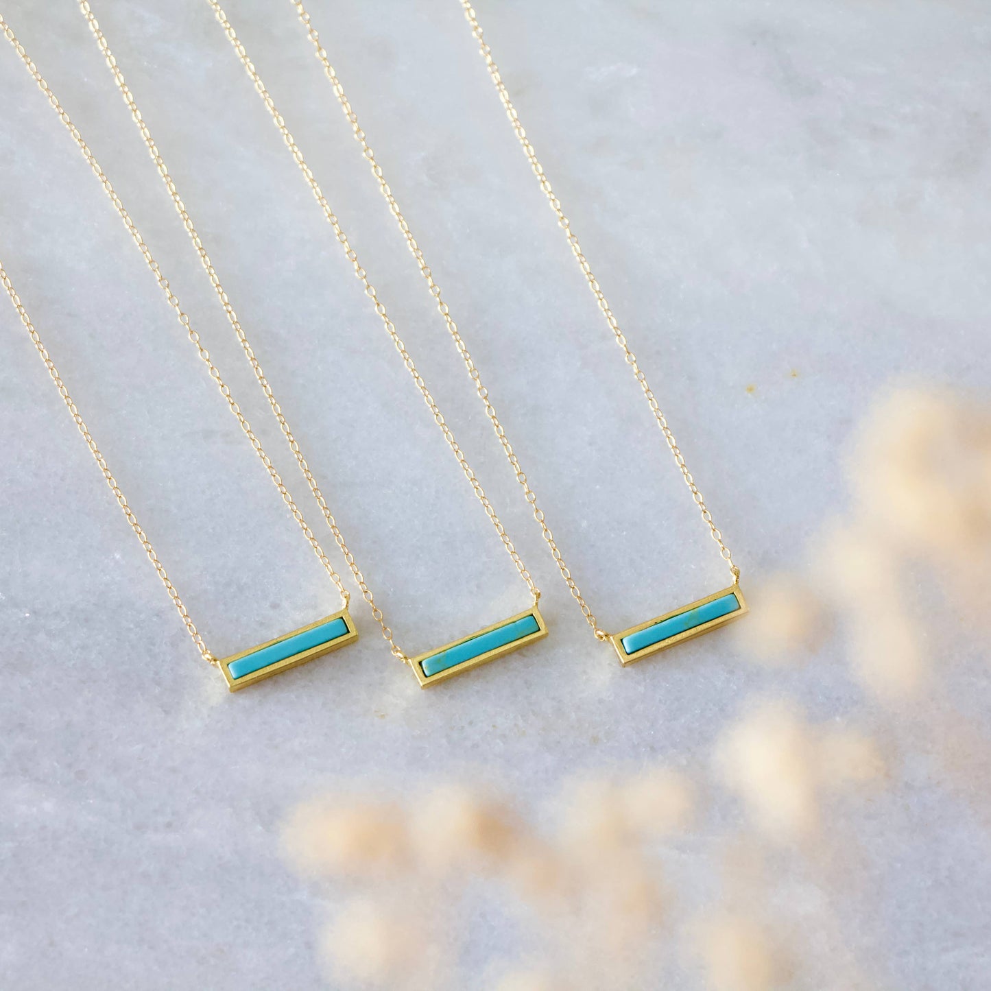 Mesa Blue - Mini Turquoise Bar Necklace