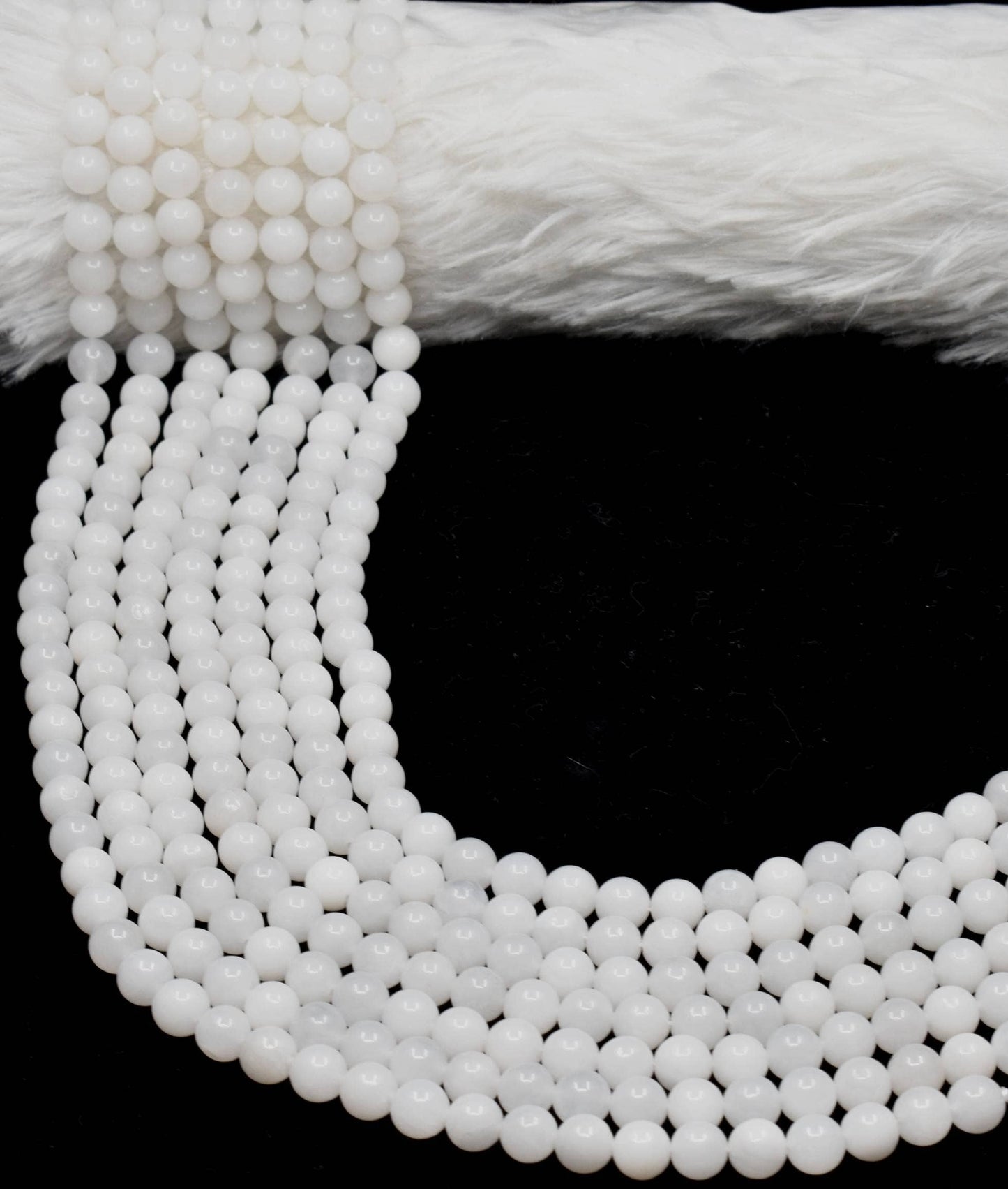 Soothing Crystals - White Rainbow Moonstone Beads 6, 8,10mm Project For Beads