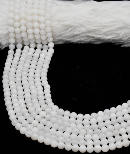 Soothing Crystals - White Rainbow Moonstone Beads 6, 8,10mm Project For Beads