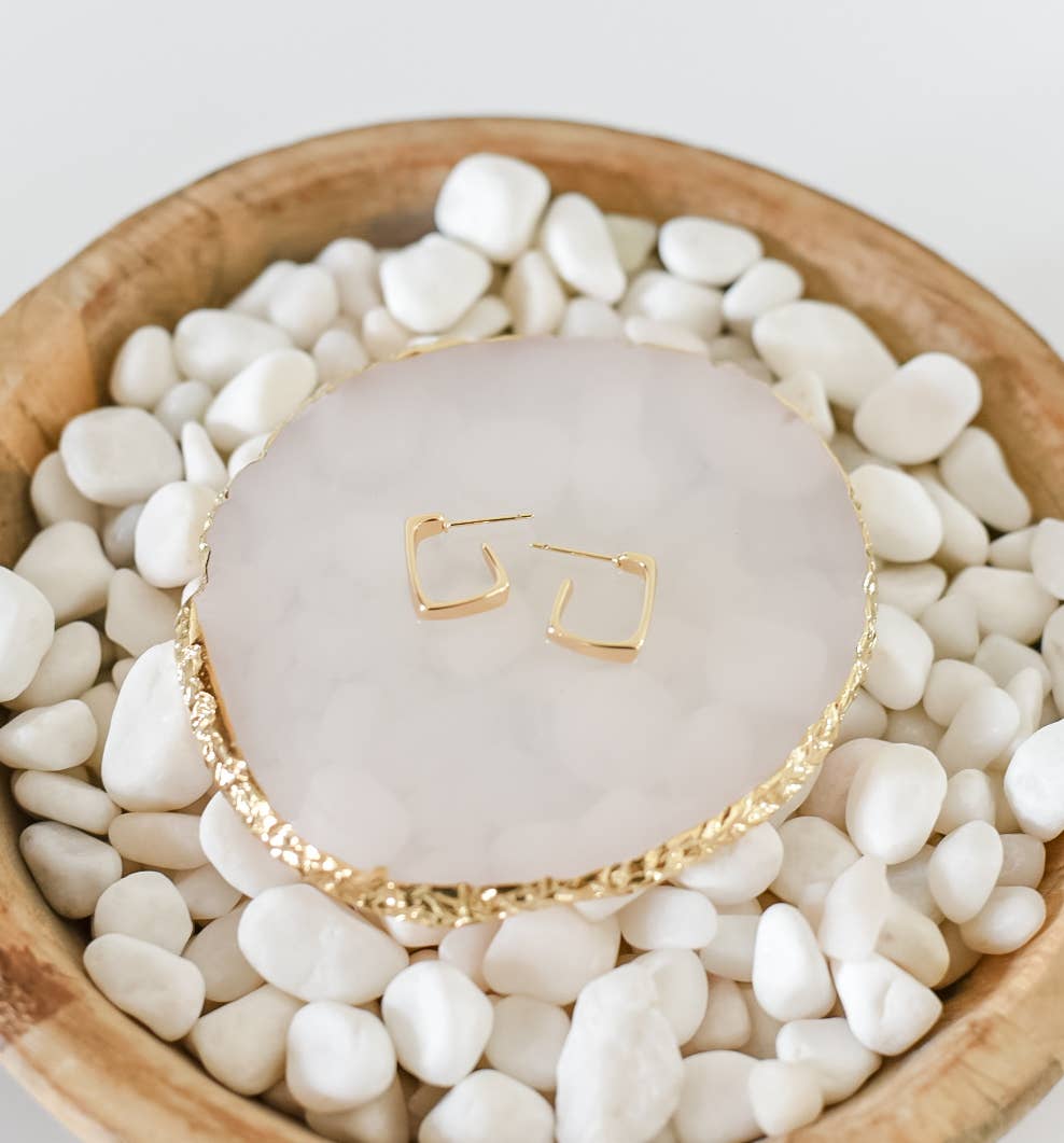 Bella Rey jewelry - The Bryn Kate gold plated stud earrings