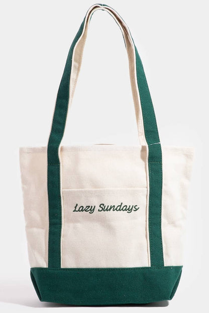 Collections by Fame Accessories - Lazy Sundays Mini Tote Bag
