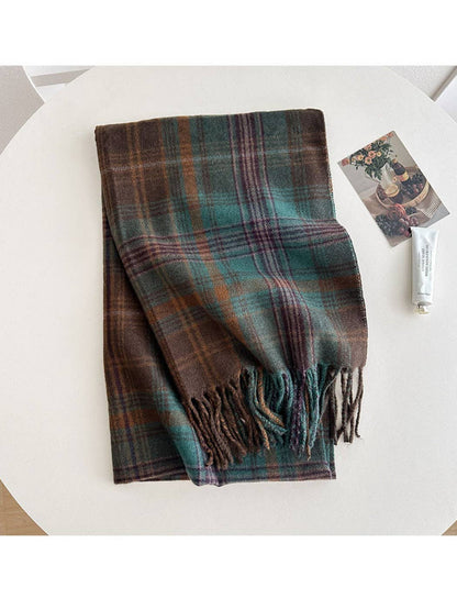 Funkyrel® Atzbranding Limited - Scarvii - Plaid Winter Scarf Shawl for Women