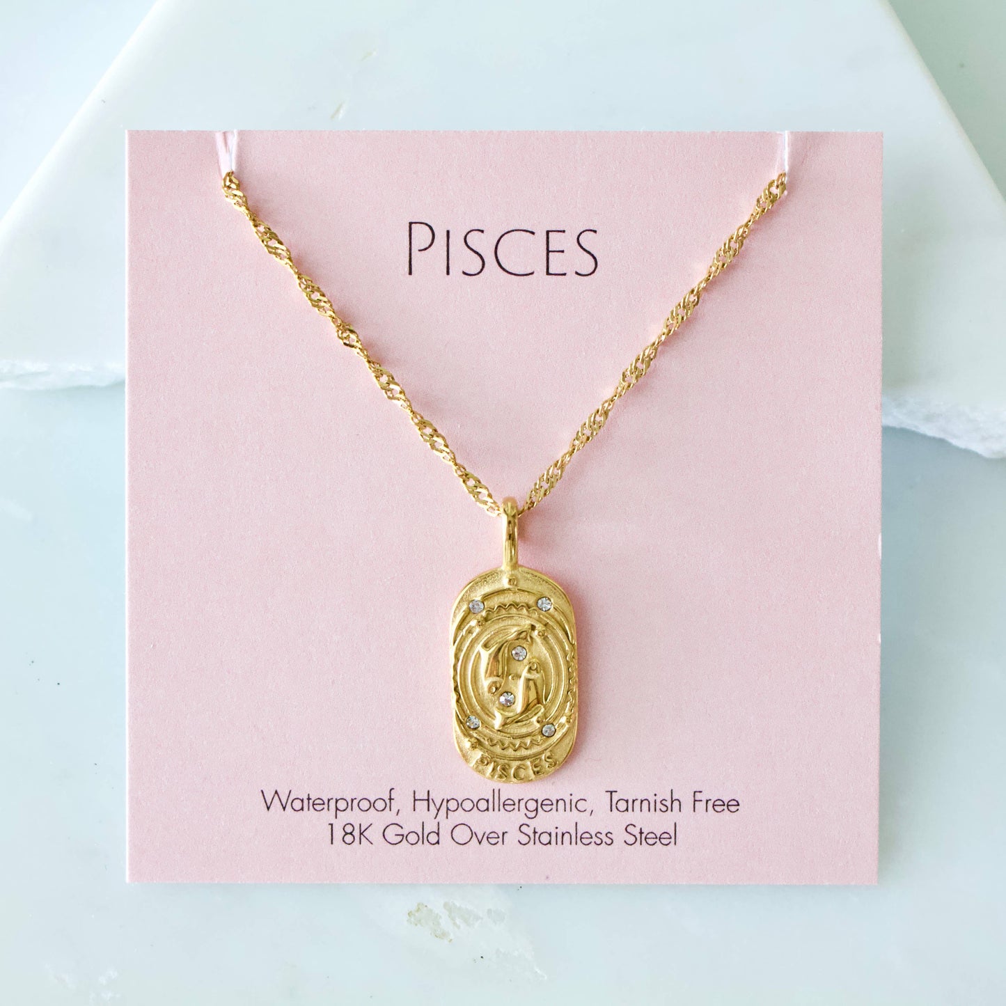 Mesa Blue - Zodiac Sign Necklaces - Waterproof