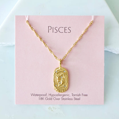 Mesa Blue - Zodiac Sign Necklaces - Waterproof