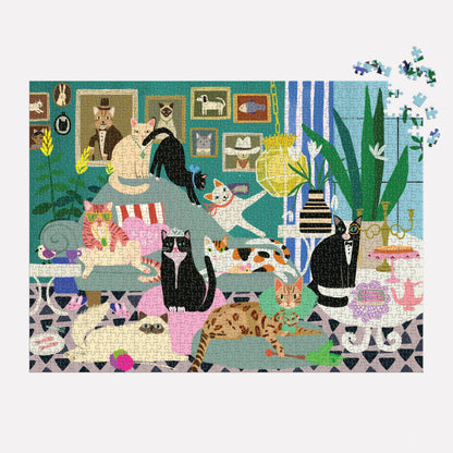 Chronicle Books - Glamour Cats 1000 Piece Puzzle