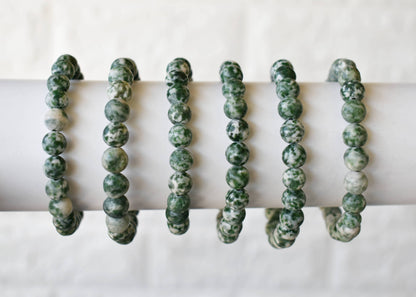 Soothing Crystals - Green Spot Jasper Bracelet (Passion and Creativity)