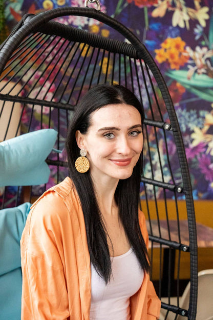 Spiffy & Splendid - Dominica Earrings - Dark Rattan // Resort, Gifts, Jewelry