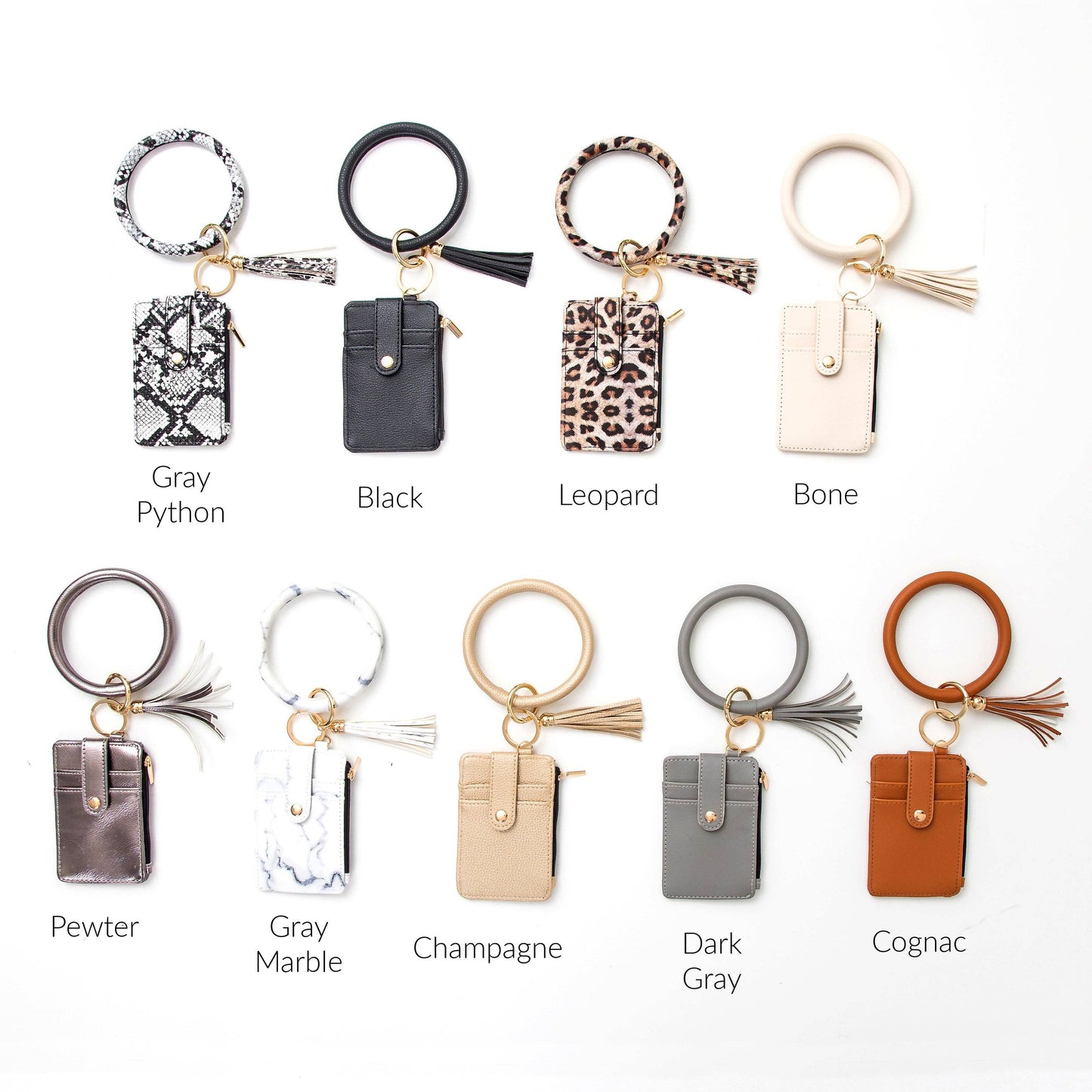 Aili's Corner - Key Ring ID Wallet Zip Bracelet