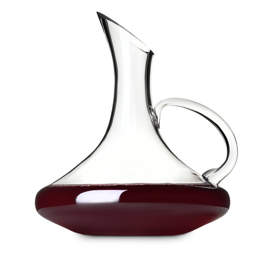 TRUE - Capuli Traditional Glass Wine Decanter w/ Handle - 52oz
