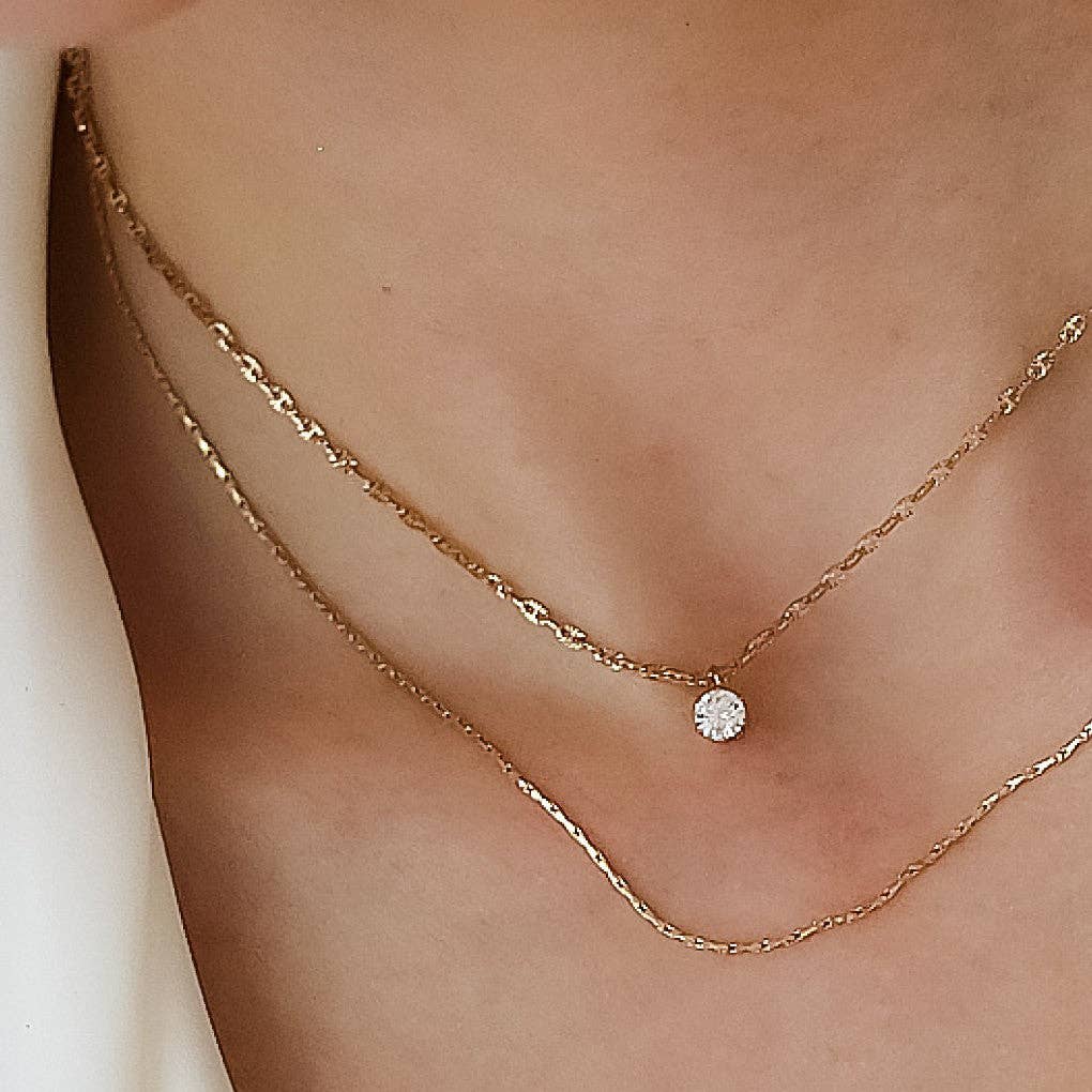 MA205 Mia Accessories - 18K Gold Plated Waterproof Stainless Steel Chain Necklace - 7520