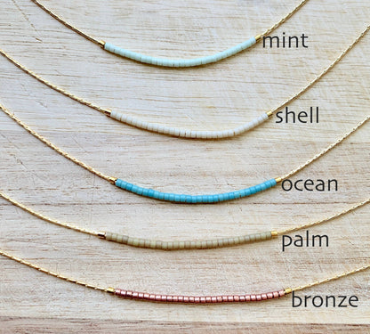 Ocean Breakup - Thin Minimalist Necklace