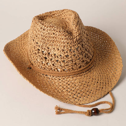 Fashion City - Natural Material Straw Panama Adjustable Sun Hat