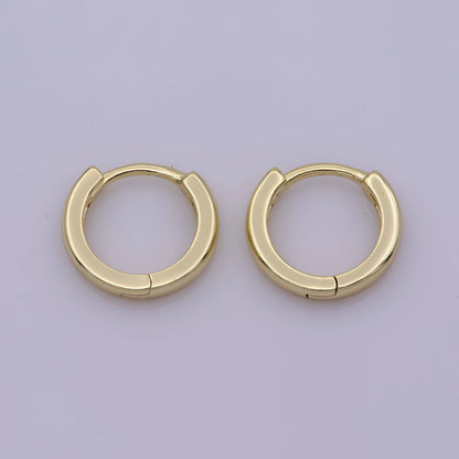 Aim Eternal - 14K Gold Filled 13mm Huggie Hoop Earrings | AB-1164