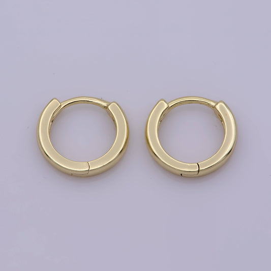 Aim Eternal - 14K Gold Filled 13mm Huggie Hoop Earrings | AB-1164