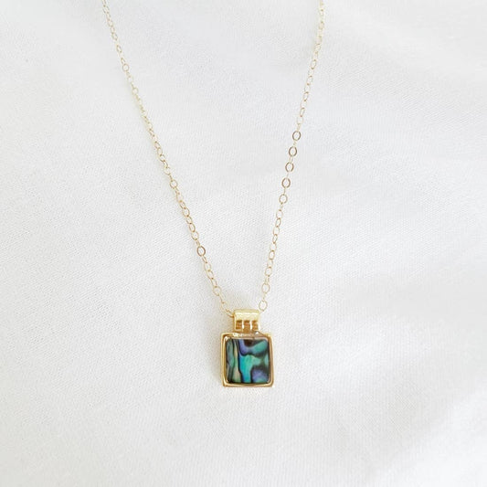 True by Kristy Jewelry - Aloha Abalone Shell Beach Gold Filled Necklace