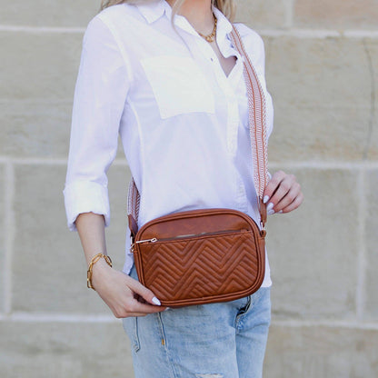 Aili's Corner - Everly Vegan Leather Camera Crossbody