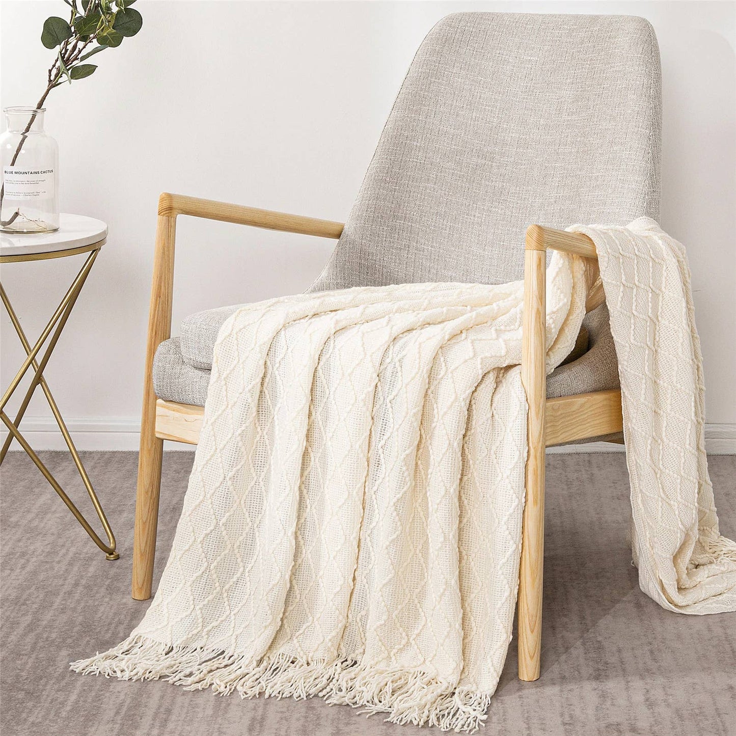 Fennco Styles - Weave Knit 50x60 Inch Throw Blanket